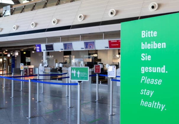 13.02.2021, xtrx, NEWS Flughafen Frankfurt Impressionen, v.l. Flughafen, Flughafen Frankfurt, Covid19, Corona, Testzentrum, Corona Frankfurt, Covid 19 Frankfurt, Frankfurt Airport, Testcenter Frankfurt, Medical, Medizin, Frankfurt Hessen Deutschland (DE) FRAPORT