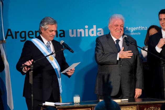 December 10, 2019, City of Buenos Aires, City of Buenos Aires, Argentina: Archive Picture: Former Health minister of Argentina GINES GONZALEZ GARCIA..GINEZ GONZALEZ GARCIA swears as Health Minister of the staff of Argentine new President Alberto Fernandez, at Casa Rosada presidential palace, city of Buenos Aires, on Dec. 10, 2019. City of Buenos Aires Argentina - ZUMAf135 20191210_zap_f135_054 Copyright: xJulietaxFerrariox