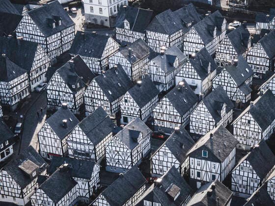 Historischer Stadtkern Freudenberg Freudenberg, Sauerland, 13.02.21: Alter Flecken, Historischer Stadtkern bei Freudenberg, 86 alte Fachwerkhäuser. Foto: pressefoto Mika Volkmann