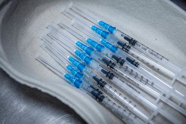 The large-capacity vaccination center against COVID-19 start operation on February 22, 2021, in Liberec, Czech Republic. In the Czech Republic continues vaccination of seniors against coronavirus. (CTKxPhoto RadekxPetrasek) CTKPhotoP202102220327201  PER 3