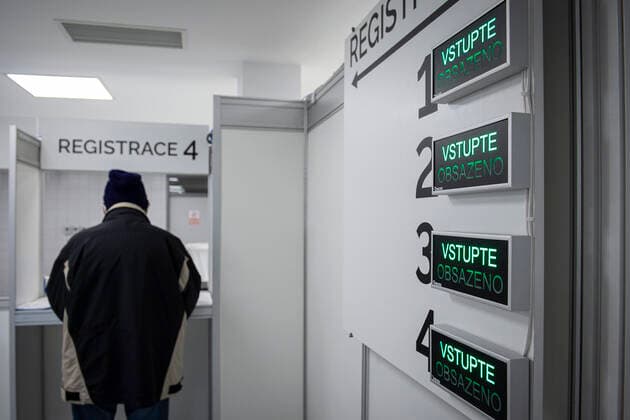 The large-capacity vaccination center against COVID-19 start operation on February 22, 2021, in Liberec, Czech Republic. In the Czech Republic continues vaccination of seniors against coronavirus. (CTKxPhoto RadekxPetrasek) CTKPhotoP202102220342901 PER 7