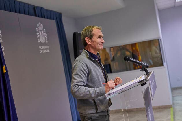 The director of the Center for Coordination of Alerts and Health Emergencies (CCAES), Fernando Simon intervenes during a conference convened before the media at the Ministry of Health to report on the evolution of the coronavirus, in Madrid, (Spain), 22 February 2021. 22 FEBRUARY 2021;HEALTH;EPIDEMIC;EVOLUTION;CORONAVIRUS;CONTAGIONS;DEATHS LagenciaEP PRESS J. Hellin. POOL 02 22 2021 Madrid Madrid Spain Copyright: xLagenciaEPxPRESS J.xHellin.xPOOLx 3575979