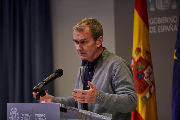 The director of the Center for Coordination of Alerts and Health Emergencies (CCAES), Fernando Simon during a conference convened before the media at the Ministry of Health to report on the evolution of the coronavirus, in Madrid, (Spain), 22 February 2021. 22 FEBRUARY 2021;HEALTH;EPIDEMIC;EVOLUTION;CORONAVIRUS;CONTAGIONS;DEATHS LagenciaEP PRESS J. Hellin. POOL 02 22 2021 Madrid Madrid Spain Copyright: xLagenciaEPxPRESS J.xHellin.xPOOLx 3575990