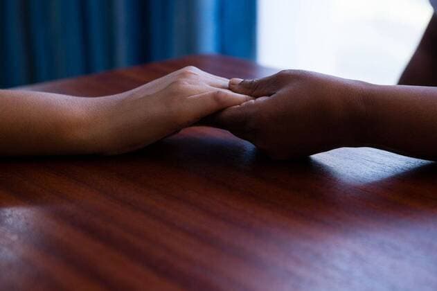Cropped hands of nurse consoling senior woman in retirement home Cropped hands of nurse consoling senior woman at table in retirement home, model released, , property released, Cape Town, South Africa, 2017-04-27T23:00:00.000Z, 1052149.jpg, hand, nurse, consoling, table, nursing home, senior, sheltered, daycare, leisure, lifestyle, retirement, geriatric, retirement home, health, senior citizen, healthcare, medicare, aged, golden years, retirement community, casual, assisted living, together, care, practitioner, specialist, health service, expertise, profession, accommodation, sitting, focus shot, problem, difficulties, solitude, loneliness, depression, sadness, negative emotion, sofa, holding hands, wooden, wood, sunlight 20s, Young Adult,