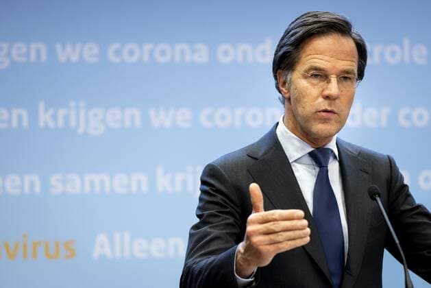 DEN HAAG - Minister-president Mark Rutte tijdens een persconferentie over de coronamaatregelen. De avondklok wordt verlengd omdat het kabinet de maatregel nodig denkt te hebben om ruimte te cre˜ren voor andere versoepelingen. ANP SEM VAN DER WAL Copyright: xHollandsexHoogtex xxANPx x428568824x