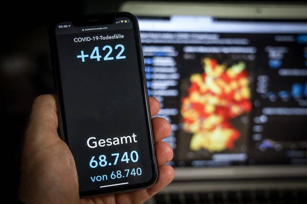 Coronavirus in Deutschland - Covid-19-Dashboard des Robert Koch-Institut 24.02.2021: Robert Koch-Institut: COVID-19-Todesfälle 68.740. Zugang um 422 gegenüber dem Vortag.