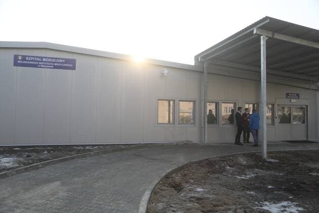 Launch of a modular hospital for patients with Covid-19 at the Military Institute of Medicine in Warsaw Launch of a modular hospital for patients with Covid-19 at the Military Institute of Medicine on February 23, 2021 in Warsaw, Poland. EN_01465650_0027
