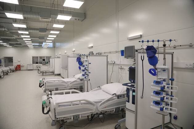 Launch of a modular hospital for patients with Covid-19 at the Military Institute of Medicine in Warsaw Launch of a modular hospital for patients with Covid-19 at the Military Institute of Medicine on February 23, 2021 in Warsaw, Poland. EN_01465651_0064 