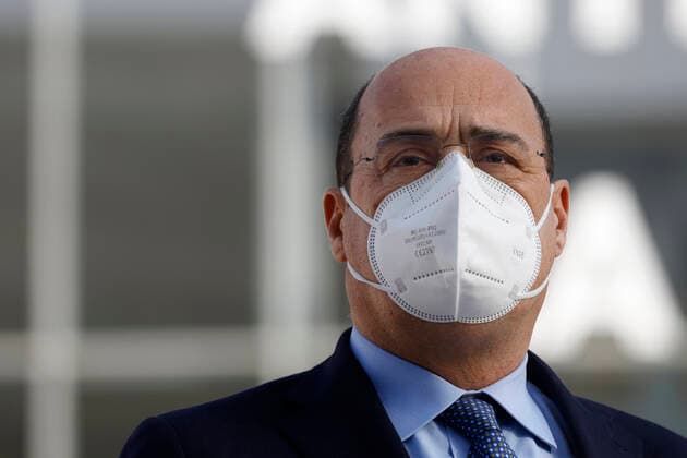 Rome, 24 February 2021. Inauguration of the La Nuvola anti covid-19 vaccination center. In the photo Nicola Zingaretti Editorial Usage Only  Copyright: xVincenzoxLivierix xIPAx
