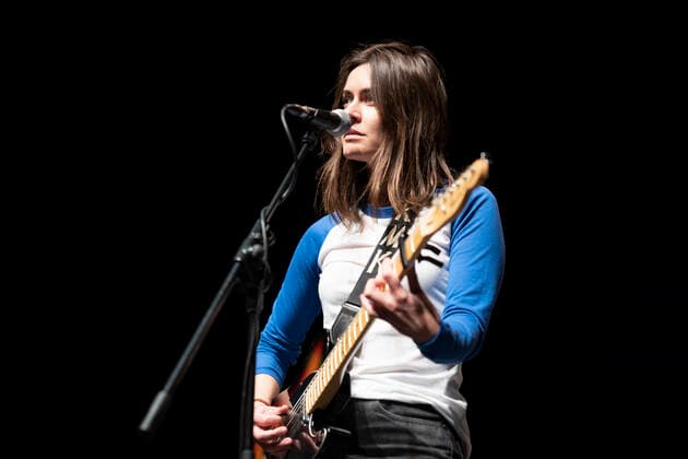 February 24, 2021, Madrid, Spain: Artist Maika Makovski performs during the presentation of her new work MKMK at the International Festival of Sacred Art theatres in Madrid. Madrid Spain - ZUMAs197 20210224_zaa_s197_201 Copyright: xOscarxFuentesx