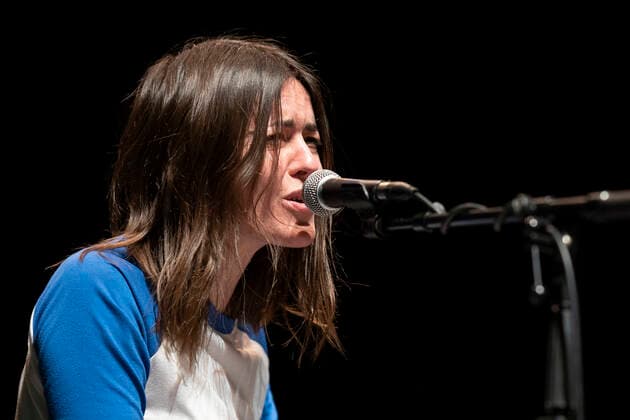 February 24, 2021, Madrid, Spain: Artist Maika Makovski performs during the presentation of her new work MKMK at the International Festival of Sacred Art theatres in Madrid. Madrid Spain - ZUMAs197 20210224_zaa_s197_206 Copyright: xOscarxFuentesx