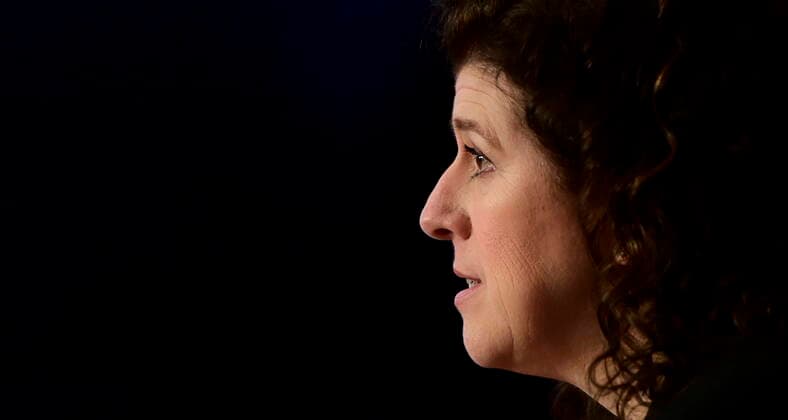 February 25, 2021, Ottawa, on, Canada: Auditor General Karen Hogan holds a press conference after releasing a report in Ottawa on Thursday, Feb. 25, 2021. Ottawa Canada  - ZUMAc35_ 20210225_zaf_c35_037 Copyright: xSeanxKilpatrickx