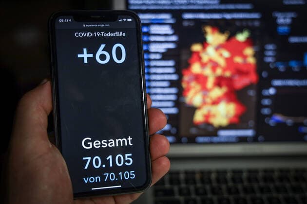 Coronavirus in Deutschland - Covid-19-Dashboard des Robert Koch-Institut 01.03.2021: Robert Koch-Institut: COVID-19-Todesfälle 70.105. Zugang um 60 gegenüber dem Vortag.