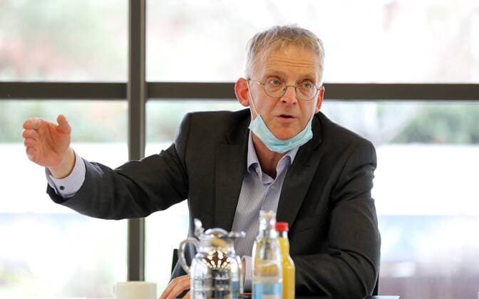 PK IHK Erfurt 01.03.2021 , Erfurt, IHK Erfurt, Pressekonferenz, Branchenvertreter diskutieren Öffnungsperspektiven für sicheren Neustart im Bild: Steffen Schulze (Abteilungsleiter Unternehmensförderung IHK)