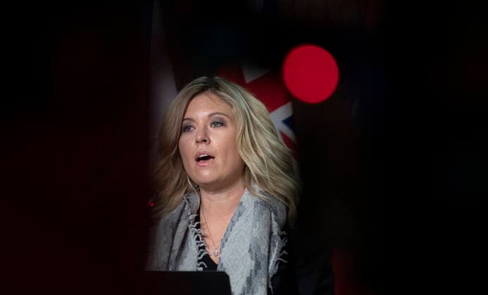 March 2, 2021, Ottawa, on, Canada: Conservative MP Michelle Rempel Garner speaks during a news conference Tuesday March 2, 2021 in Ottawa. Ottawa Canada  - ZUMAc35_ 20210302_zaf_c35_001 Copyright: xAdrianxWyldx