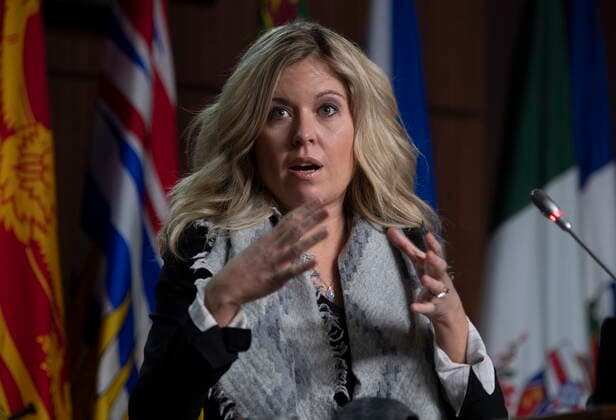 March 2, 2021, Ottawa, on, Canada: Conservative MP Michelle Rempel Garner speaks during a news conference Tuesday March 2, 2021 in Ottawa. Ottawa Canada  - ZUMAc35_ 20210302_zaf_c35_002 Copyright: xAdrianxWyldx
