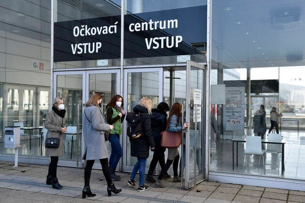 The Vaccination centre at the Brno Exhibition Grounds starts vaccinate the Svazna School teachers with Comirnaty vaccine from Pfizer BioNTech, on Tuesday, March 2nd, 2021. (CTKxPhoto VaclavxSalek) CTKPhotoP202103020846801  sal 16k