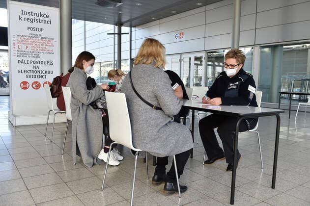 The Vaccination centre at the Brno Exhibition Grounds starts vaccinate the Svazna School teachers with Comirnaty vaccine from Pfizer BioNTech, on Tuesday, March 2nd, 2021. (CTKxPhoto VaclavxSalek) CTKPhotoP202103020848001  sal 15