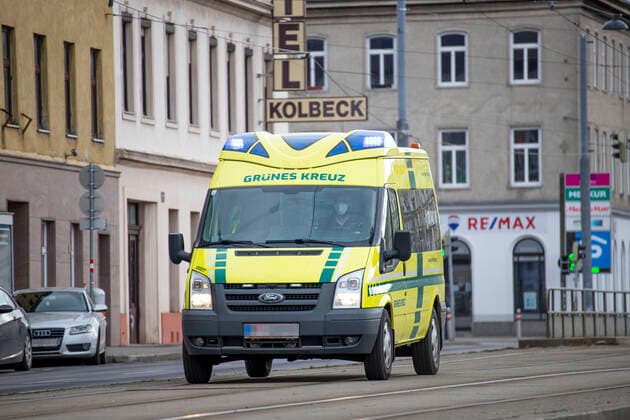 Wien: Rettungswagen im Einsatz