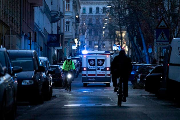 Wien: Rettungswagen im Einsatz