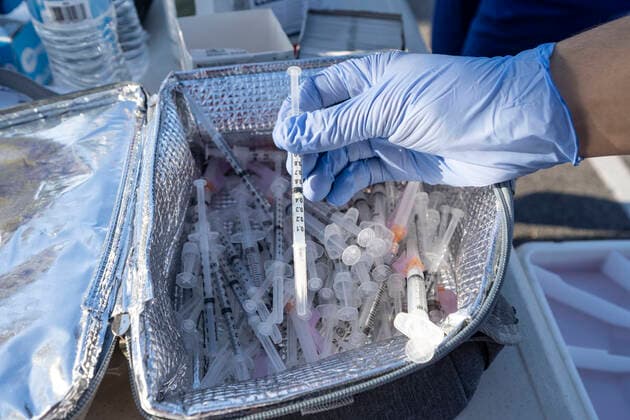 March 7, 2021, Round Rock, Texas, USA: Round Rock, TX USA March 6, 2021: A Moderna vaccine stockpile as Williamson County hosts a 24-hour vaccine marathon to catch up with COVID-19 vaccination schedule after last month s devastating winter storm that crippled much of Texas. The goal was to vaccinate up to 7,000 Texans with first or second Moderna doses. Round Rock USA - ZUMAd150 20210307_znp_d150_035 Copyright: xBobxDaemmrichx