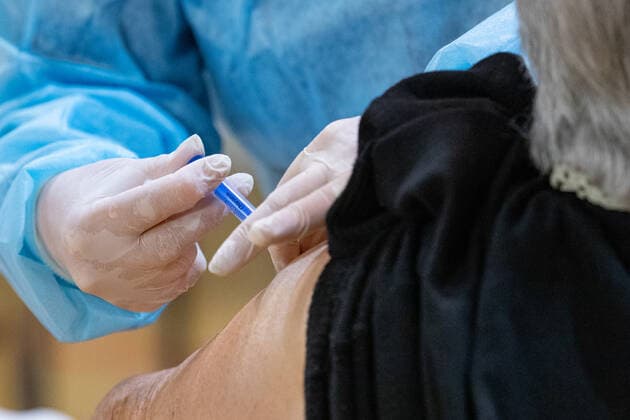 PXL_Vaccination against COVID-19 Organized vaccination against COVID-19 for priority groups started in the sports hall in Gospino polje,in Dubrovnik, Croatia,on March 8, 2021. GrgoxJelavic PIXSELL