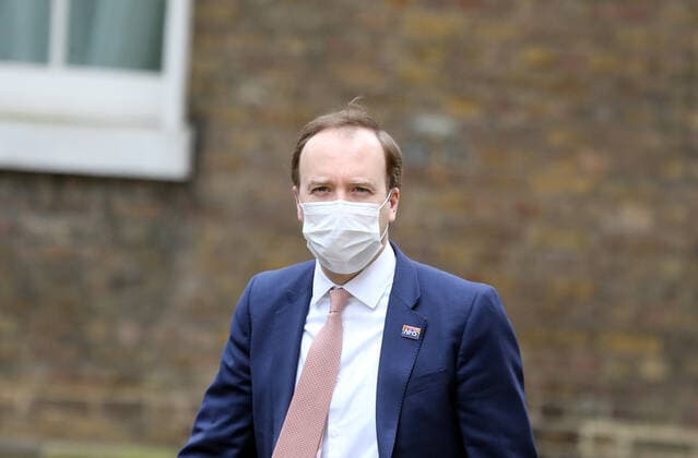 March 8, 2021, London, England, United Kingdom: Secretary of State for Health and Social Care MATT HANCOCK is seen at Downing Street. London United Kingdom - ZUMAs262 20210308_zip_s262_080 Copyright: xTayfunxSalcix