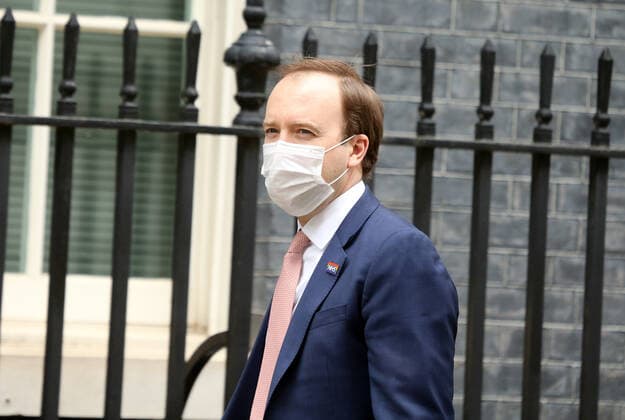 March 8, 2021, London, England, United Kingdom: Secretary of State for Health and Social Care MATT HANCOCK is seen at Downing Street. London United Kingdom - ZUMAs262 20210308_zip_s262_087 Copyright: xTayfunxSalcix