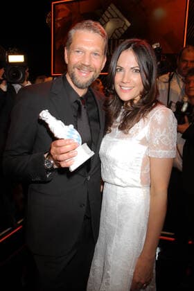Bayerischer Fernsehpreis 23.05.2014 Preistraeger Kai Wiesinger + Freundin Bettina Zimmermann, Schauspielerin, im Prinzregententheater, Prinzregentenplatz 12, Muenchen, bei der Verleihung des - Bayerischer Fernsehpreis Blauer Panther - 23.05.2014 - *** Bavarian Television Award 23 05 2014 Award winner Kai Wiesinger girlfriend Bettina Zimmermann, actress, at the Prinzregententheater, Prinzregentenplatz 12, Munich, at the award ceremony of the Bavarian Television Award Blue Panther 23 05 2014