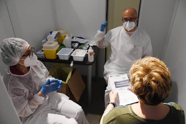 Db Milan 08 03 2021 prevention spread Coronavirus photo Daniele Buffa Image in the picture Covid vaccination 19