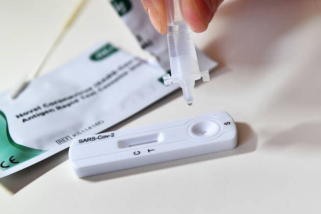 Themenbild Corona Antigen Test,Schnelltest, Coronaschnelltest.Selbsttest. Jeder Bundesbuerger soll einen Anspruch auf einen kostenlosen Schnelltest pro Woche haben.