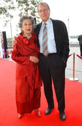 Lea Rosh mit Olaf Lemke beim - 17. Juedisches Filmfestival Berlin-Brandenburg - im Hans Otto Theater in Potsdam *** Lea Rosh with Olaf Lemke at the 17 Jewish Film Festival Berlin Brandenburg at the Hans Otto Theater in Potsdam Copyright: xEventpressxHerrmannx