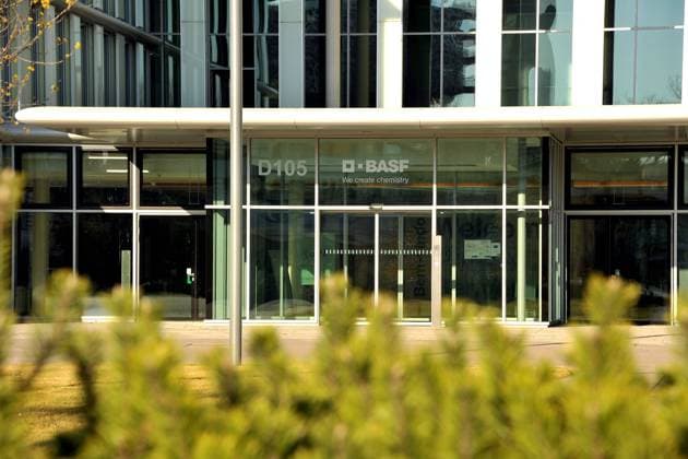 BASF SE. Unternehmenssitz der BASF SE in Ludwigshafen am Rhein. 20210306MWI29274