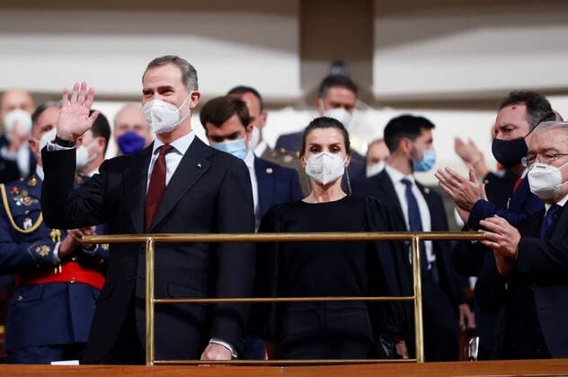 Entertainment Themen der Woche KW10 Entertainment Bilder des Tages Spain s King Felipe VI (L) and Queen Letizia (R) chair the 19th In Mermoriam Concert organized by The Foundation of Victims of Terrorism in memory of the victims of 4March Madrid bombing at National Auditory in Madrid, Spain, 10 March 2021. Spain s Royal Couple chair the 19th In Mermoriam Concert !ACHTUNG: NUR REDAKTIONELLE NUTZUNG!  Copyright: xMariscalx GRAF2520 20210310-637510025326695355