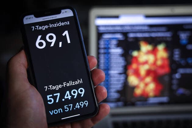 Coronavirus in Deutschland - Covid-19-Dashboard des Robert Koch-Institut 11.03.2021: Robert Koch-Institut: 7-Tage-Inzidenz 69,1. 7-Tage-Fallzahl 57.499.