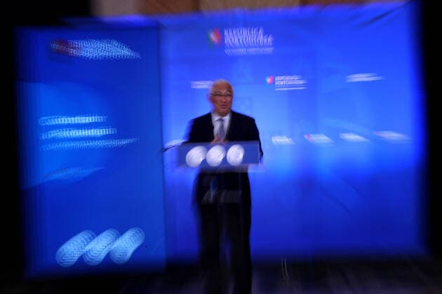 March 11, 2021, Lisbon, Portugal: Portuguese Prime Minister Antonio Costa holds a press conference to announce the plan to ease COVID-19 coronavirus restrictions at the Ajuda Palace in Lisbon, Portugal on March 11, 2021. Lisbon Portugal - ZUMAf123 20210311_zap_f123_001 Copyright: xPedroxFiuzax