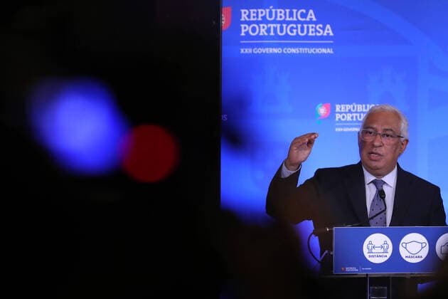 March 11, 2021, Lisbon, Portugal: Portuguese Prime Minister Antonio Costa holds a press conference to announce the plan to ease COVID-19 coronavirus restrictions at the Ajuda Palace in Lisbon, Portugal on March 11, 2021. Lisbon Portugal - ZUMAf123 20210311_zap_f123_007 Copyright: xPedroxFiuzax
