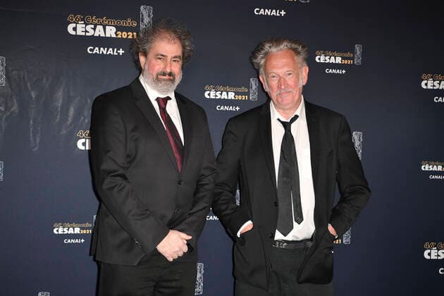 Entertainment Bilder des Tages Benoit Delepine et Gustave de Kervern CELEBRITES : 46e Ceremonie des Cesar 2021 - Paris - 12 03 2021 DavidNiviere Pool PANORAMIC 