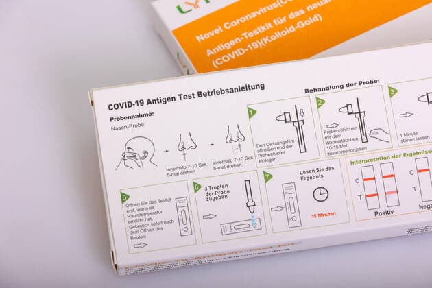 Reutlingen Themenbilder: Antigen-Testkit fuer neuartige Coronavirus, 12.03.2021, Themenbilder: Antigen-Testkit fuer neuartige Coronavirus, 12.03.2021, Copyright: xEIBNER DROFITSCHx EP_ddh