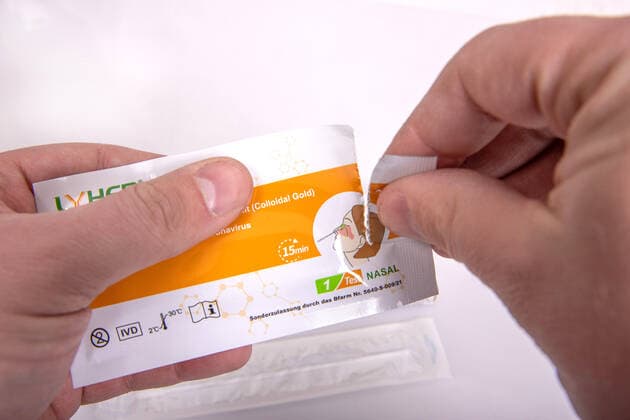 Reutlingen Themenbilder: Antigen-Testkit fuer neuartige Coronavirus, 12.03.2021, Themenbilder: Antigen-Testkit fuer neuartige Coronavirus, 12.03.2021, Copyright: xEIBNER DROFITSCHx EP_ddh