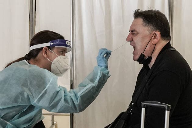 March 14, 2021, Lod, Israel: All incoming travelers at Tel AvivÃ¢â‚¬â ¢s Ben Gurion International Airport are tested for COVID-19 and home quarantine requirement is maintained as government decides to allow a daily quota of 3,000 Israelis to arrive from any destination amid decreasing infection and transmission rates and ahead of national elections for parliament scheduled for 23rd March, 2021. IsraelÃ¢â‚¬â ¢s gateways have been largely closed since 25th January, 2021 and there are estimates of tens of thousands of Israelis still stranded abroad struggling to return for the elections. Lod Israel - ZUMAa126 20210314_zap_a126_004 Copyright: xNirxAlonx