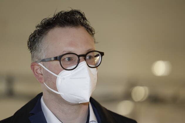 LTWBW21. Landtagswahl Baden-Württemberg. Andreas SCHWARZ (MdL, Fraktionsvorsitzender). Deutschland, Baden-Württemberg, Stuttgart, 14.03.2021.