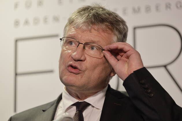 LTWBW21. Landtagswahl Baden-Württemberg. Jörg Meuthen (Parteivorsitzender). Deutschland, Baden-Württemberg, Stuttgart, 14.03.2021.