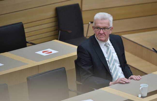 Landtagswahlen 2021 Baden Württemberg Wahlveranstaltung im Landtag von Baden-Württemberg in der Landeshauptstadt Stuttgart. LPK im Plenarsaal. Stuttgart Landtag von Baden-Württemberg Baden-Württemberg Germany Copyright: xLeifxPiechowskix