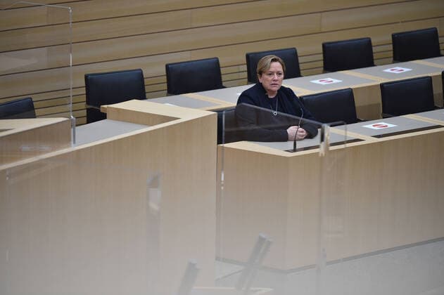 Landtagswahlen 2021 Baden Württemberg Wahlveranstaltung im Landtag von Baden-Württemberg in der Landeshauptstadt Stuttgart. LPK im Plenarsaal. Stuttgart Landtag von Baden-Württemberg Baden-Württemberg Germany Copyright: xLeifxPiechowskix