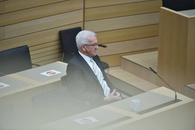 Landtagswahlen 2021 Baden Württemberg Wahlveranstaltung im Landtag von Baden-Württemberg in der Landeshauptstadt Stuttgart. LPK im Plenarsaal. Stuttgart Landtag von Baden-Württemberg Baden-Württemberg Germany Copyright: xLeifxPiechowskix