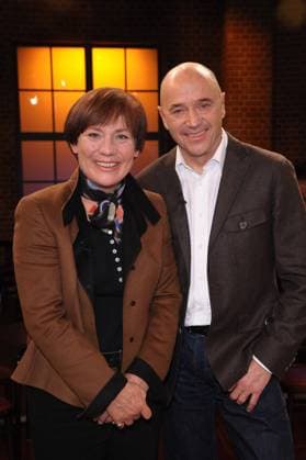 Rosi Mittermaier und Christian Neureuther zu Gast bei der WDR Sendung - Koelner Treff - am 16.12.2011 *** Rosi Mittermaier and Christian Neureuther as guests on the WDR show Koelner Treff on 16 12 2011 Copyright: xEventpressxAdolphx