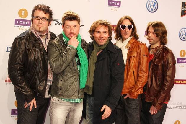 Band Stereolove beim Echo 2012 dem Deutschen Musikpreis auf dem Roten Teppich vor der Verleihung in der Messe Berlin. Copyright: xEventpressxHerrmannx