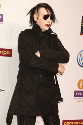 Marilyn Manson beim Echo 2012 dem Deutschen Musikpreis auf dem Roten Teppich vor der Verleihung in der Messe Berlin. Copyright: xEventpressxHerrmannx