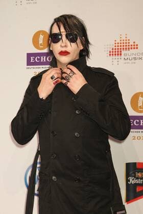 Marilyn Manson beim Echo 2012 dem Deutschen Musikpreis auf dem Roten Teppich vor der Verleihung in der Messe Berlin. Copyright: xEventpressxHerrmannx